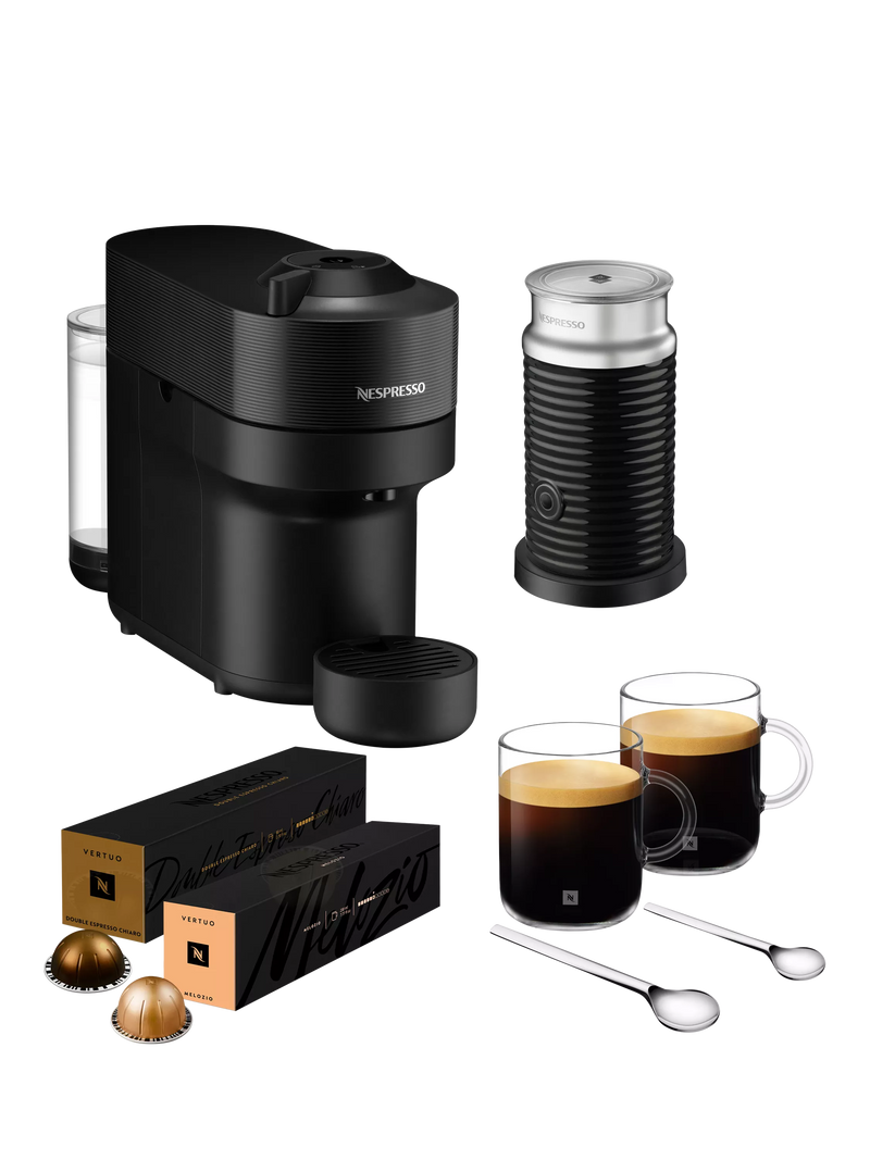 Nespresso Vertuo Pop coffee machine black, imported from the UK