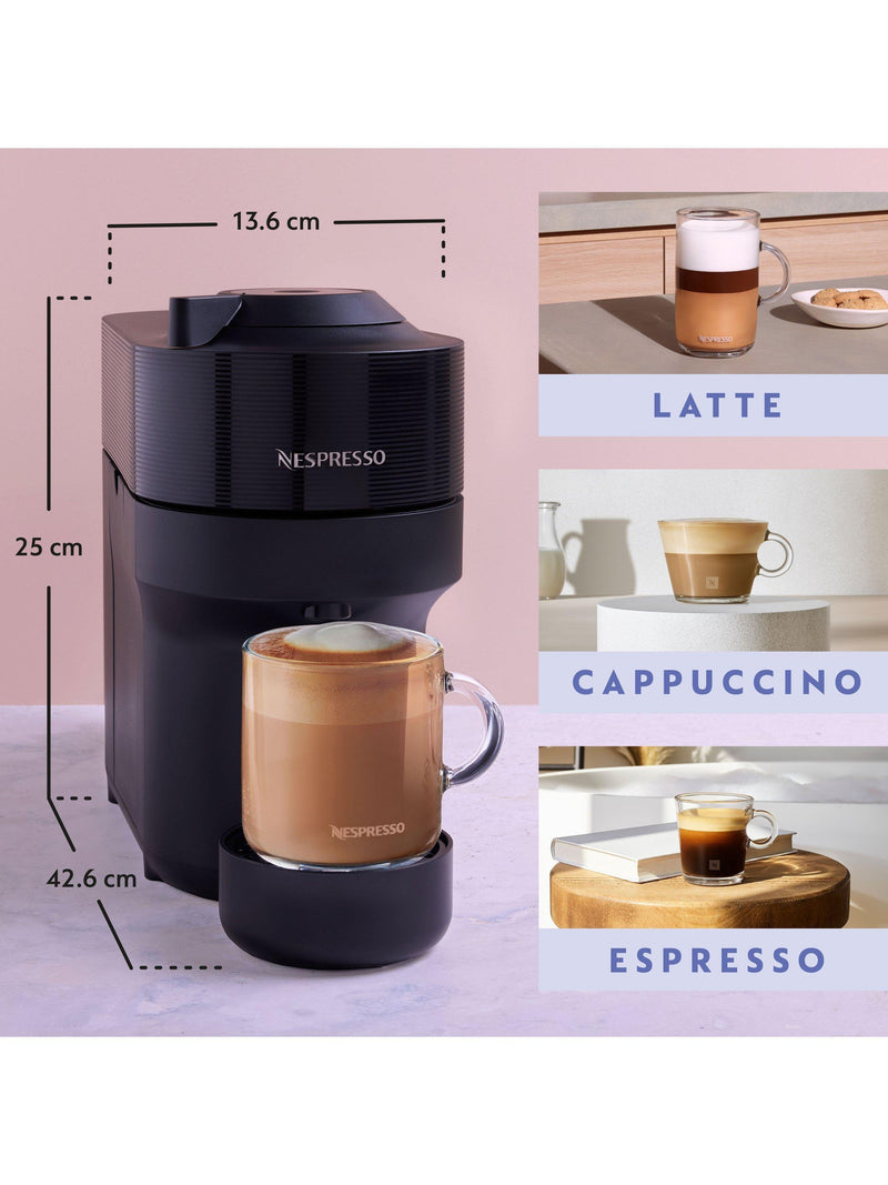 Nespresso Vertuo Pop coffee machine black, imported from the UK