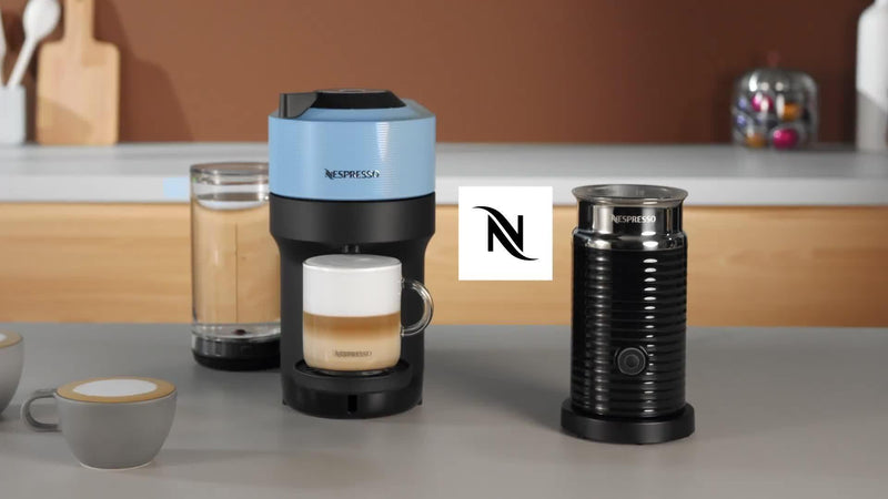 Nespresso Vertuo Pop Plus silver coffee machine - British product