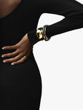 Orelia statement cuff bracelet gold 18k (British brand)