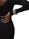 Orelia statement cuff bracelet gold 18k (British brand)