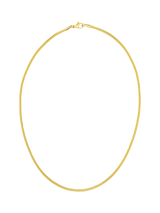 John Lewis Orelia LUXE Flat Snake Chain Necklace, Gold- Buy online at McGrocer
