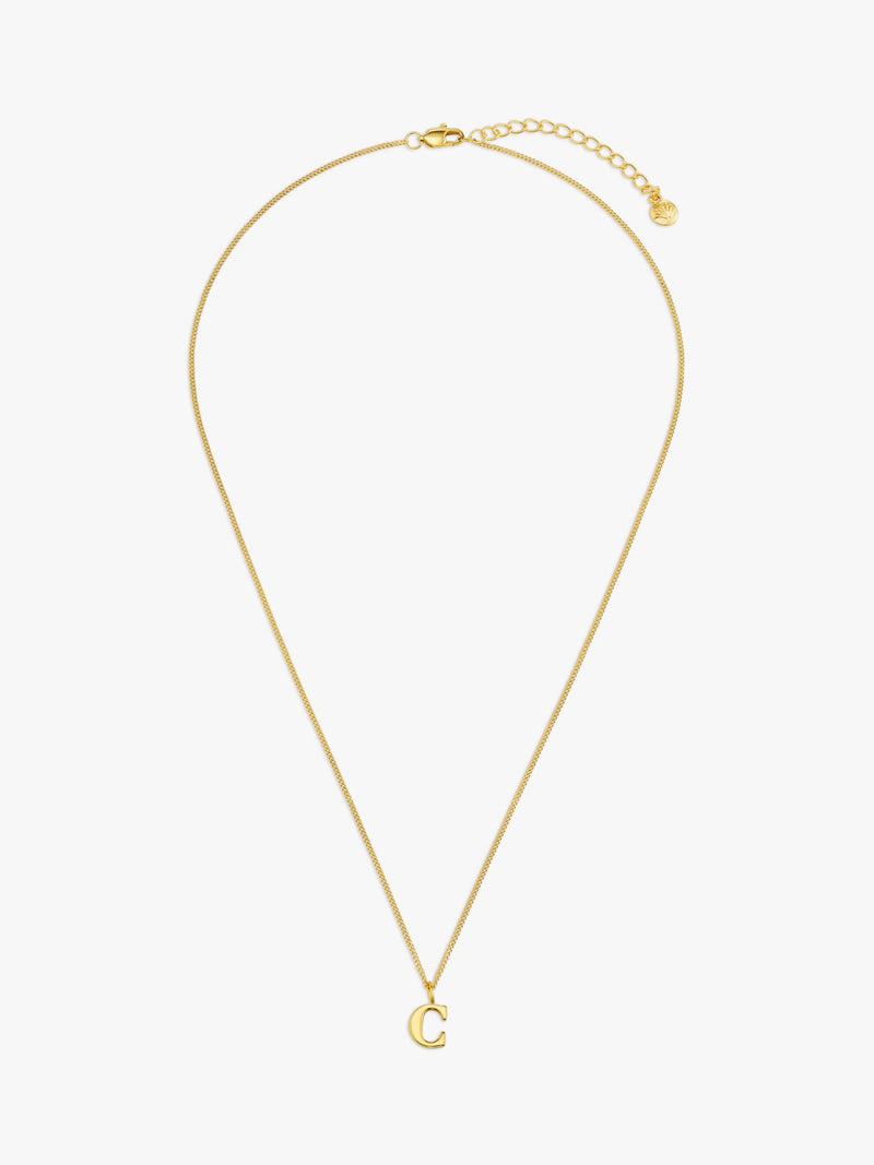 Orelia initial necklace pale gold waterproof giftbox, UK version
