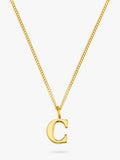 Orelia initial necklace pale gold waterproof giftbox, UK version