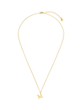 Orelia Luxe Initial Waterproof Pendant Necklace, Pale Gold, 40-45cm