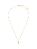 Orelia Luxe Initial Waterproof Pendant Necklace, Pale Gold, 40-45cm