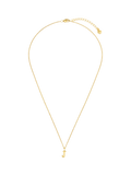 Orelia Luxe Initial Waterproof Pendant Necklace, Pale Gold, 40-45cm