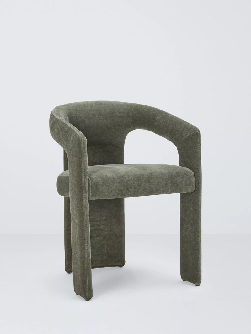 Chaise de salle à manger rembourrée John Lewis Contour (lot de 2) Naturel