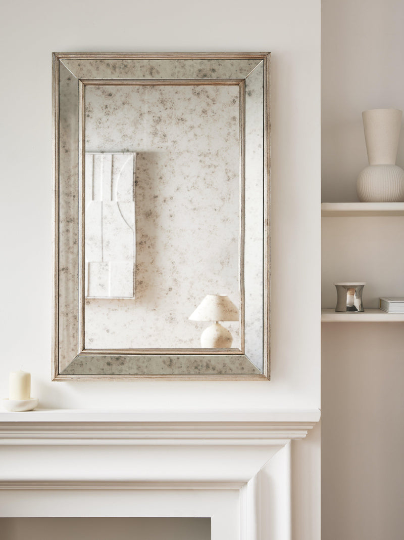 John Lewis antique bevel glass wall mirror 90x60cm, imported from the UK