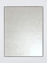 John Lewis John Lewis Antique Tile Glass Rectangular Wall Mirror Matt Black 90x70cm- Buy online at McGrocer