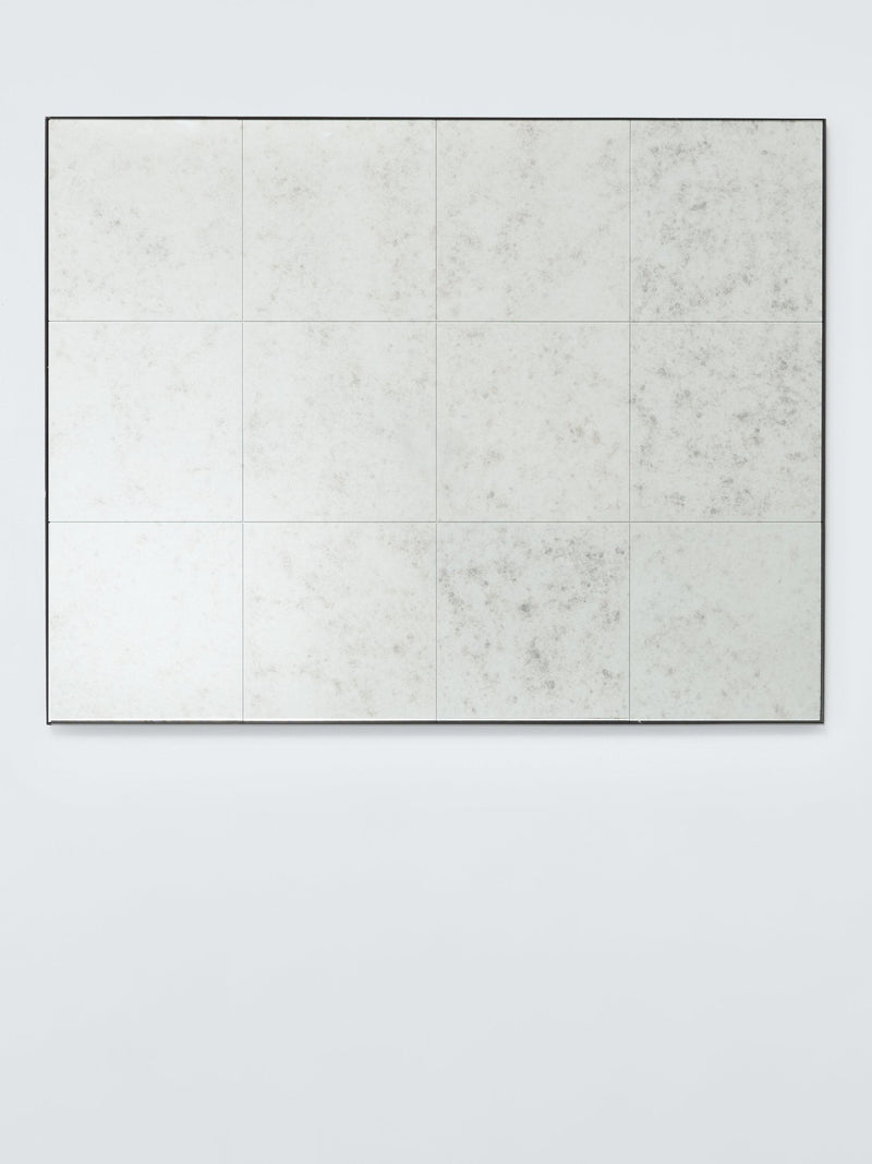 John Lewis Antique Tile Glass Rectangular Wall Mirror 90x70cm (British brand)