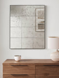 John Lewis Antique Tile Glass Rectangular Wall Mirror 90x70cm (British brand)