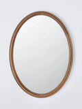 John Lewis farmhouse oval wall mirror walnut 75x55cm, UK version