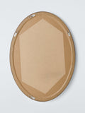 John Lewis farmhouse oval wall mirror walnut 75x55cm, UK version