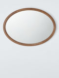 John Lewis farmhouse oval wall mirror walnut 75x55cm, UK version