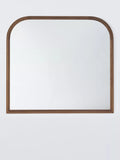 John Lewis overmantel wall mirror walnut finish 95x105cm, imported from the UK