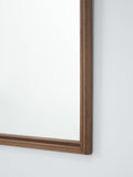 John Lewis overmantel wall mirror walnut finish 95x105cm, imported from the UK