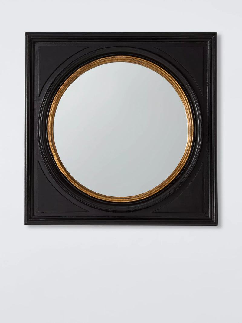 John Lewis Georgian square wall mirror black 50cm, UK version