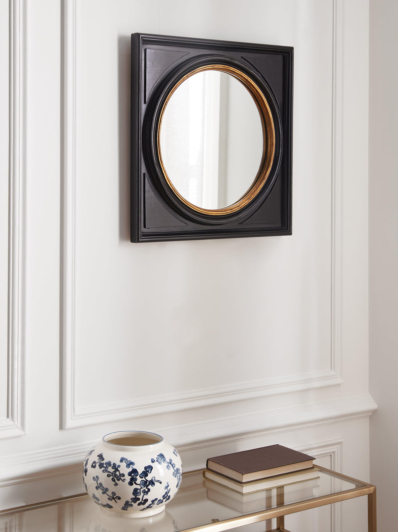 John Lewis Georgian square wall mirror black 50cm, UK version