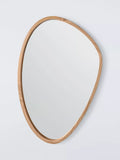 John Lewis abstract wall mirror oak frame 90x60cm, imported from the UK