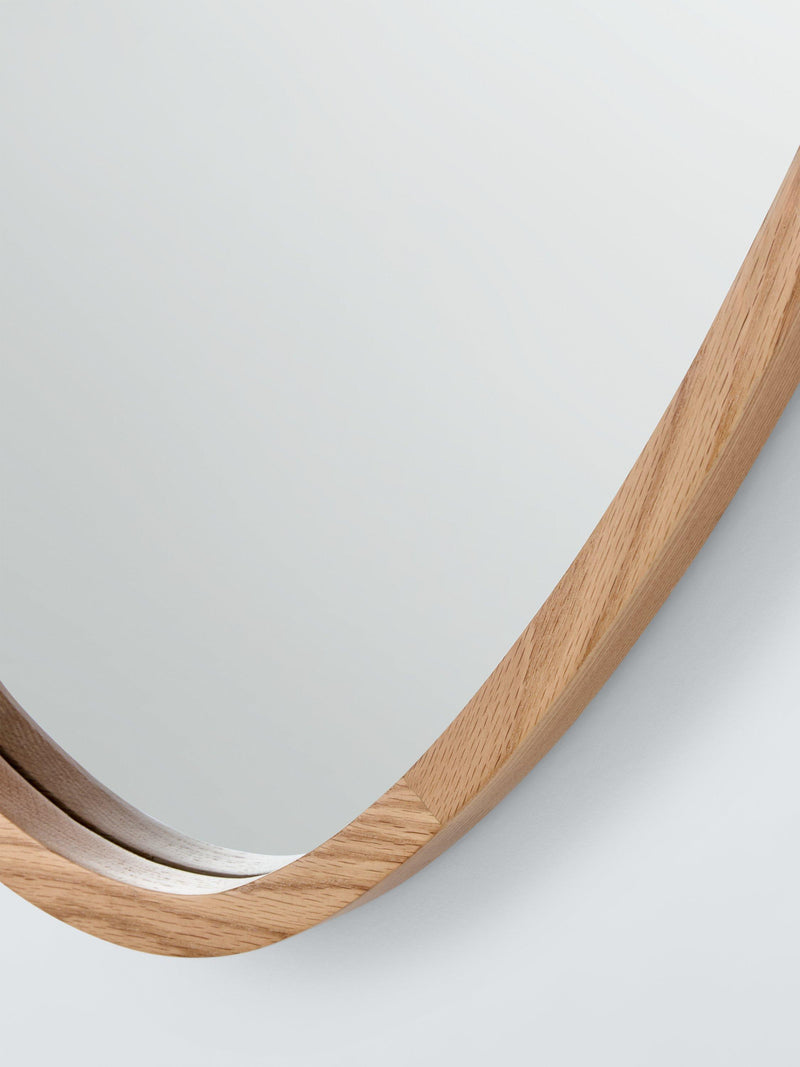 John Lewis abstract wall mirror oak frame 90x60cm, imported from the UK