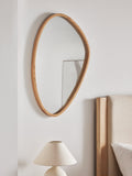 John Lewis abstract wall mirror oak frame 90x60cm, imported from the UK