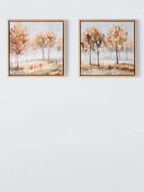 John Lewis John Lewis Autumn Trees Framed Canvas Print Set of 2, 30 x 30cm, Multi- Buy online at McGrocer