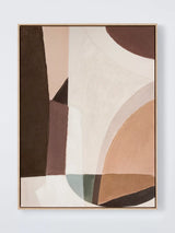 John Lewis John Lewis 'Autumn Shape' Abstract Framed Canvas Print, 100 x 70cm, Brown- Buy online at McGrocer