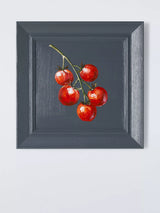 John Lewis John Lewis Kitchen Art 'Tomatoes' Hand Painted Wall Art, Navy, 30 x 30cm- Buy online at McGrocer
