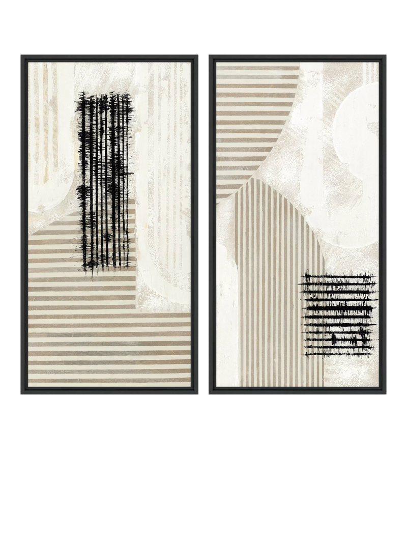 John Lewis x John Cooper abstract canvas print set 84x44cm (British brand)