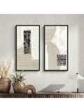 John Lewis x John Cooper abstract canvas print set 84x44cm (British brand)