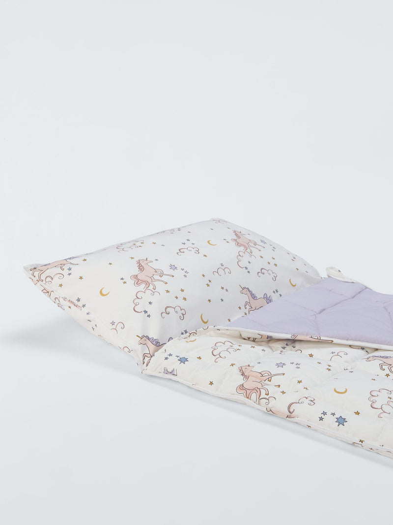 John Lewis Celeste Unicorn sleepover bag (British brand)