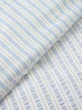 John Lewis kids seersucker stripe duvet set single blue - British product
