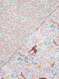 John Lewis floral ditsy duvet cover and pillowcase set single pink (British brand)