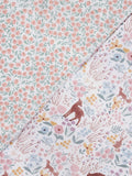 John Lewis floral ditsy duvet cover and pillowcase set single pink (British brand)