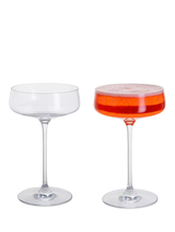 John Lewis Dartington Crystal Elevate Coupe Saucer Cocktail Glass Clear, Set of 2, 300ml- Buy online at McGrocer