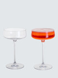 Dartington Crystal Elevate Coupe Saucer Cocktail Glasses Clear, set of 2, 300ml - British product