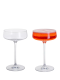 Dartington Crystal Elevate Coupe Saucer Cocktail Glasses Clear, set of 2, 300ml - British product