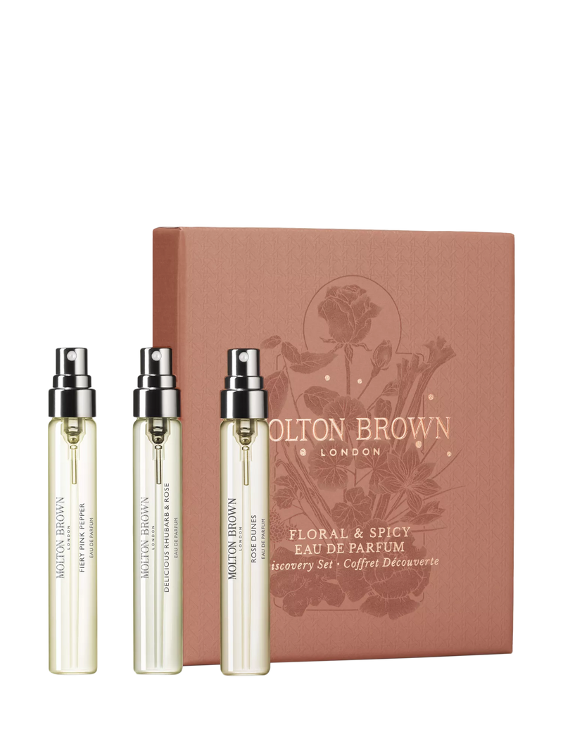 Molton Brown Floral & Spicy fragrance gift set 22.5ml, imported from the UK