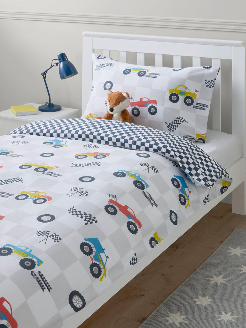 John Lewis race car reversible duvet cover single, UK version