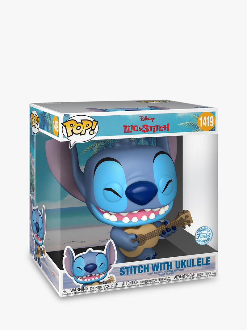 Disney Stitch Figure with Ukulele 24.5cm - British product