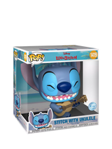 John Lewis Disney Lilo & Stitch POP! Jumbo Stitch Figure with Ukulele Vinyl Collectible 24.5cm- Buy online at McGrocer