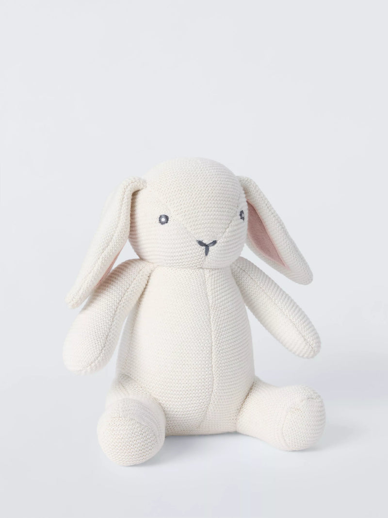 John Lewis bunny blanket basket gift set pink, imported from the UK