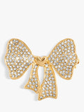 Gold Plated Bow Brooch