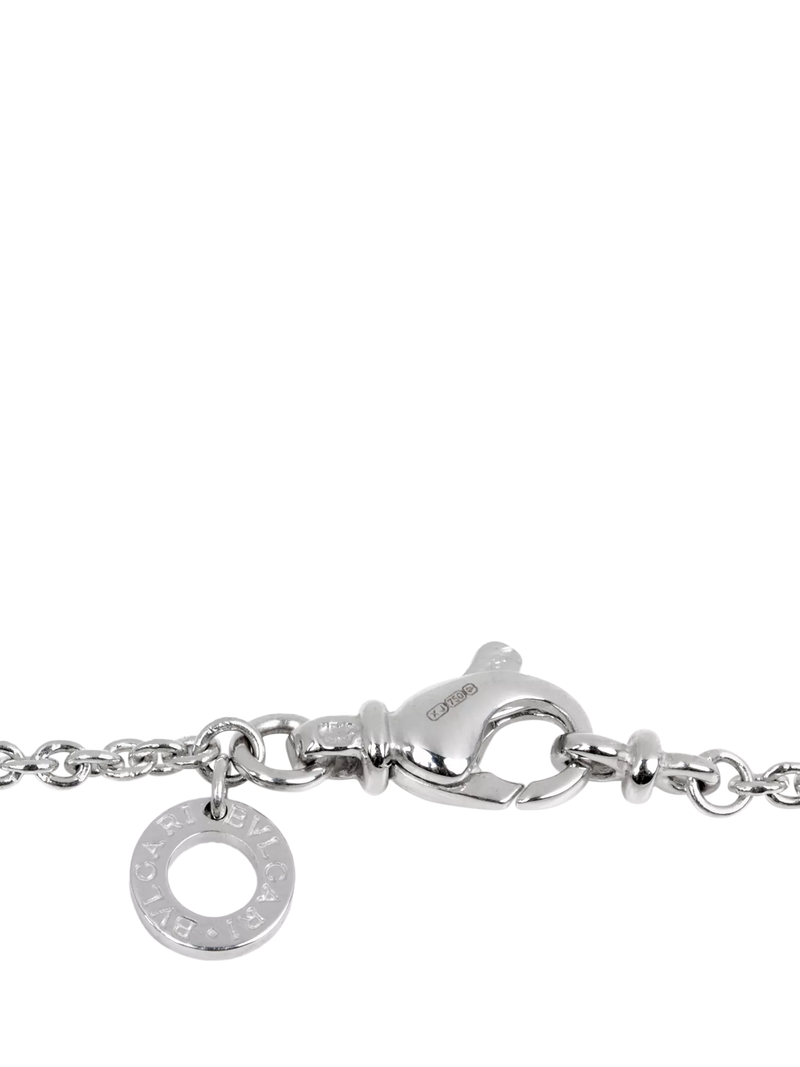 Pre-loved Bvlgari B.zero1 pendant necklace 18ct white gold, imported from the UK