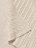 John Lewis cable knit patchwork baby blanket 80x100cm - British product