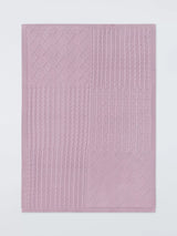 John Lewis John Lewis Cable Stitch Patchwork Baby Blanket, Pink- Buy online at McGrocer