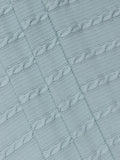 John Lewis baby blanket ice blue knitted (British brand)