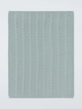John Lewis baby blanket sage cable stitch for Moses basket (British brand)