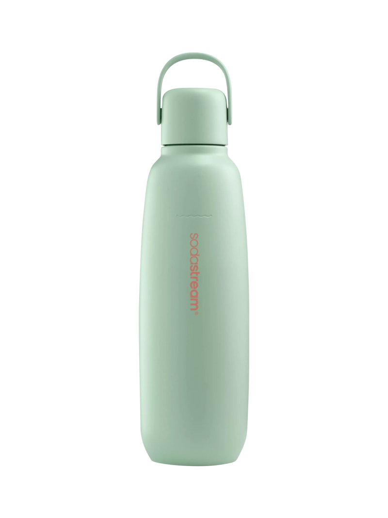 SodaStream stainless steel sparkling drinks bottle 900ml, UK version